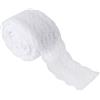 Tyenaza Nastro di Pizzo, 4.5CM Yards Floreale Tessuto Trim dal Rotolo per Inviti di Nozze, Biglietti, Decorazioni (Bianca)