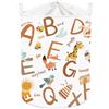 Clastyle Cesto Biancheria Sporca Lettere Cesta Giochi Bambini Pieghevole | 45L Cestino Portaoggetti per Giocattoli Vestiti, Portabiancheria Salvaspazio Pieghevole, Scatola Porta Oggetti con Coperchio