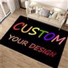 Xisnuient Tappeto Personalizzato, Tappeti Personalizzati con Foto/Grafica/Logo Tappeto Antimacchia, Lavabile, Morbido. per Camera da Letto, Soggiorno, Ufficio (100x120cm)