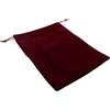Aestivate Confezione da 8 grandi sacchetti in velluto con coulisse, 20,3 x 25,4 cm, sacchetti per cosmetici, 8 pezzi (rosso scuro)