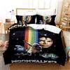 HNDXLHH Copripiumino Singolo Michael Jackson Arcobaleno Trapunta Letto Singolo Microfibre 140x200 Copriletto Singolo Morbidissimo Piumino Matrimoniale 4 Stagioni Includere 2 Federe Cuscini(50x75cm)
