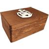 GoodFreshDecor Cassa di Legno Scatola Portaoggetti Decorativa 30x20x14 cm Marrone Amanti