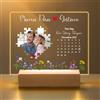 FCLYDER Targa Personalizzata con foto, Luce notturna acrilica foto personalizzata, Cartello Decorativo in Acrilico Personalizzato con Foto e Data, Regali di Coppia Compleanno Anniversario