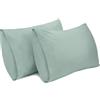 Lirex 2-Pack Federe per Cuscini, 100% Cotone Traspirante Federe Pillow Covers, 40 x 70 cm, Verde Acqua