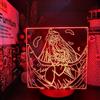 Zhongkaihua Anime Night Light Overlord LED Night Light Ainz Ooal Gown/Albedo LED Lampada Anime Illusione Luce Decorazione Regali per i fan