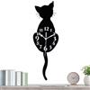 Generic Simpatico orologio da parete, design gatto con coda oscillante, orologio da parete a batteria con movimento divertente, orologio da parete per dormitorio, hotel, ristorante, aziende, noleggio