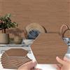 Zytuuob 10 pezzi adesivi per piastrelle bagno cucina fai da te 23x20cm, PVC Autoadesivo Decorazione Impermeabile Adesiva Strumenti esagonali grana di legno adesivi murali per la per piastrelle Kaki