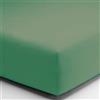 SpazioTessile Lenzuola Sotto con Angoli di Finissimo Puro Cotone Percalle o Federe 3 Volà (Singolo x 80x190, Verde Ottanio)