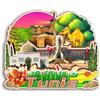 Quwsne Magnete da frigorifero Tunisi Tunisia magnete da frigorifero souvenir di viaggio città regali turistici 3D classici punti di riferimento artigianali fatti a mano decorazione domestica -2992
