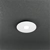 Top Light PLAFONIERA ROTONDA FARETTO TOP LIGHT 1128/PL1 MINIMAL BIANCO GRIGIO O SABBIA LED SOSTITUIBILE BAGNO CORRIDOIO CUCINA (BIANCO)