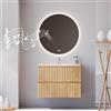Feel Your Bath Specchio Rotondo LED Ø80 cm con Bluetooth, Luce Regolabile, Antiappannamento, Interruttore Touch, Spegnimento Automatico, senza cornice, Design Moderno