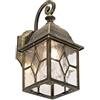 QAZQA londen - Lanterna da parete rustico - 1 luce - L 150 mm - Bronzo - Design I Rustico - Illuminazione esterna