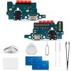 Extkry Connettore di Ricarica per Samsung Galaxy M51 Kit Riparazione | Porta di ricarica flat ricarica porta caricabatterie charging port microfono con kit di riparazione.