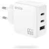 UNICO GaNInfinity - Caricatore USB C 65 W | 3 porte di ricarica rapida per iPhone 17, MacBook e Galaxy Series