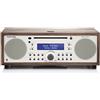 Tivoli Audio Music System+ Sistema Hi-Fi DAB/DAB+/FM All-in-one con lettore CD e Bluetooth per streaming senza fili (Noce/Beige)