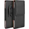 moex Plug Case compatibile con Xiaomi Redmi Note 11 Pro+ 5G Custodia con clip per cintura, marsupio in pelle vegana, custodia a libro pieghevole - nero
