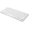 FUNNETOYU Tastiera Wireless Bianca Ultrasottile Tasti a Basso Rumore Supporto Lingua Ebraica per Computer Portatile e Desktop per Uso Professionale