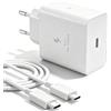 OERYIEG 60W USB C Caricatore Caricabatterie Cavo ricarica 2m für Samsung Galaxy S26 Ultra S25 S24 S23 S22 S21 A57 A56 A55 A37 A36 A35 Tab S11 S10 S9 S8 Adattatore Alimentatore Spinotto Ricarica Rapida