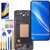 HLYGZX Display Schermo per Samsung S24 FE S721B TFT Nero con Cornice | Senza Impronte Digitali，con kit di riparazione，TFT LCD，HD Display，Sostituire lo schermo,EU Version,per Modello:S721B/DS
