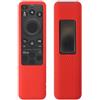 Bebykilemi Custodia antiurto in silicone per telecomando TV Samsung BN59-01480A, si illumina al buio con pulsante per l'accesso e custodia in morbido silicone (rosso)