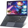 NIKOTSIS PC Portatile 16 Pollici Notebook Core i5 8210Y processore fino 3,6GHz, Laptop 16GB RAM SSD 512GB, Computer Portatile Schermo 1200P IPS, Porte RJ45 USB3.0 HDMI BT5.0 Tastierino Numerico Retroilluminato