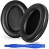 Aurivor Cuscinetti auricolari di ricambio per cuffie Sony WH-1000XM3, in pelle morbida al tatto, isolamento acustico, memory foam