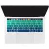 Dongke ultra sottile pendenza silicone tastiera Protector cover Skin for new version MacBook Pro 13 (A1706) & MacBook Pro 15 (A1707) con muti-touch bar (2017 & 2016 Release) verde Green Gradient