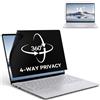 IPROKKO Pellicola protettiva privacy a 360° per computer portatile Hp/Dell/Acer/Lenovo/ThinkPad/Samsung/Asus/Sony, aspetto 16:10, schermo privacy a 4 vie, anti luce blu, filtro privacy per laptop da
