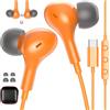 ACANDYA Cuffie con Filo per iPhone 17 Pro Max 16Plus, Auricolari USBC, arancione