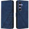 MODFYN Portafoglio Custodia per Samsung Galaxy S25 FE (Not S25), [Blocco RFID] Premium Pelle PU Case Flip Libro con Porta Carte Slot Supporto Flip Cover per Samsung Galaxy S25 FE.Blue