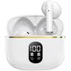 SOKTAMETER Auricolari Bluetooth senza fili, cuffie Bluetooth 5.3 con 4 ENC Riduzione del Rumore Mic Schermo LED HiFi Audio Stereo 42H Durata di Riproduzione IP6 Impermeabile Sport Auricolare Controllo