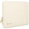 ARVOK Custodia per computer portatile, custodia impermeabile per MacBook Neo 13 14 pollici, MacBook Air/Pro, borsa sottile da viaggio per computer con tasca, bianco mezzaluna
