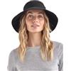 Solbari Resort Cappello da sole a tesa larga UPF 50+, ripiegabile, protezione UV, taglia regolabile, apertura coda di cavallo, elegante, traspirante