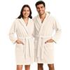 NELLA BIAGINI Accappatoio con Cappuccio, Accappatoio Uomo e Donna, per Sauna e SPA, in Spugna di Cotone, 420 gr/mq, per Sauna e SPA, Morbido, Assorbente, Resistente. Modello: Minerva
