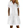 Generico Salopette Jeans Donna Estiva Corta Lunga Vintage - Tuta Jumpsuit Denim Elegante Larghi Leggeri Casual Curvy per Sera Lavoro Mare Ciclismo