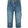 Timezone Uomo Bermuda Denim Shorts con Tasche Laterali e Zip, Colore:Blu, Taglia:31W