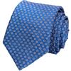 WITZROYS 100% Silk Ties for Men Handmade Neckties with Animal Printed Patterns+Gift box (Snowflakes - White on Royal Blue, Regular Length - 59)