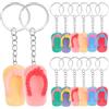 DEARMAMY 1 Set Catena Chiave Delle Pantofole Borse Taschen Portachiavi Carini Auto Ciabatte Estive Portachiavi Appesi Pantofola Dei Cartoni Animati Portachiavi Di Scarpe Alla Rinfusa 14 Pz