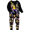 TONGQUD Pigiama per ragazzi Ronaldo No.7 Fans in cotone per casa, set completo con maniche lunghe, casual, Nero , 12-13 Years