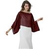 BEAUTELICATE Chiffon Bolero con Manica Pipistrello Donna Scialle Stole Trasparente Estiva per Sposa Matrimonio Cerimonia