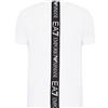 Emporio Armani Maglietta T-Shirt Uomo EA7 6HPT11 PJ03Z, Manica Corta, Girocollo (Bianco, L)