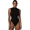 KOEMCY Body Donna senza Maniche Collo Alto Bodysuit Elegante Contenitivo Modellante Outfit Estivi Bodysuit Intimo Basico Vestibilità Aderente Abbigliamento Quotidiano