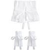 Tmboryuu Colletto decorativo con volant a strati in cotone confortevole per le donne Set accessori staccabili con colletto sciallato alla elegante