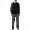Aseniza Pigiama da Uomo Invernale, Pigiama a Maniche Lunghe in Cotone Semplice ed Elegante Pigiama Morbido Loungewear