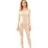 Generisch Set di biancheria intima termica da donna, senza cuciture, morbida, biancheria intima termica, per inverno, Natale, autunno, vita quotidiana, ufficio, viaggi, celebrazioni,
