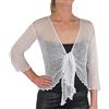 Mimosa Donna Coprispalle Bolero Uncinetto Pizzo Elasticizzato Bolero Cardigan Aperto