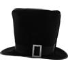 LIFKOME Cappello a Cilindro Nero Con Fibbia Elegante Per Costume Formale Performance Di Palcoscenico Party Cosplay