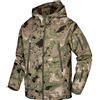 Kelmon Uomo Tattico Softshell Giacca Multifunzionale Outdoor Camouflage Militare Pile Fodera Impermeabile Antivento Calda Cappuccio Cappotto