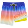 MaaMgic Pantaloncini da bagno da uomo FAST DRYING pantaloncini da allenamento con fodera in rete e coulisse regolabile, Colore notturno colorato giallo, M