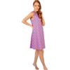 Linclalor Brilliamo by camicia d notte in puro cotone spalla larga art. 475242 475242-48, Viola